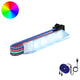 Vidaxxl bande LED 2 pcs noir et multicolore 1745 mm cuivre et plastique