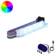 Vidaxxl bande LED 2 pcs noir et multicolore 1745 mm cuivre et plastique