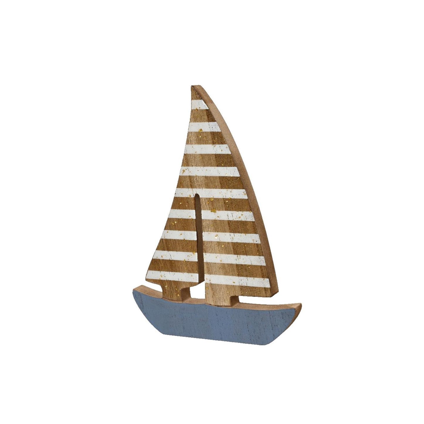 Decoris décoration bateau bois 1,5x13x18cm