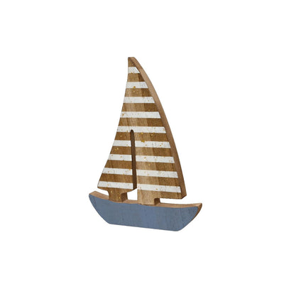 Decoris décoration bateau bois 1,5x13x18cm