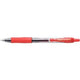 Stylo gel à bouton-poussoir Pilot G2 fin 0,7 mm poignée rouge mécanisme poussoir pointe en acier inoxydable