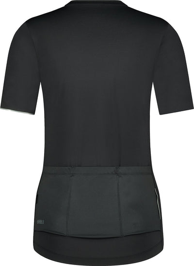 Bbb cycling donnaessence chemise de cyclisme femme manches courtes - 15-25 °c - chemise VTT et cyclisme respirante avec 3 poches arrière - noir