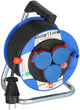 Brennerstuhl garant kompakt ip44 enrouleur de câble (15 m, en plastique spécial, pour une utilisation extérieure de courte durée, fabriqué en Allemagne) bleu