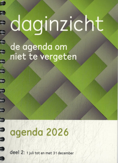 Agenda quotidien 2026, partie 2 (juillet-décembre) – 1 jour par page, avec une clarté à faible stimulus (non, démence)