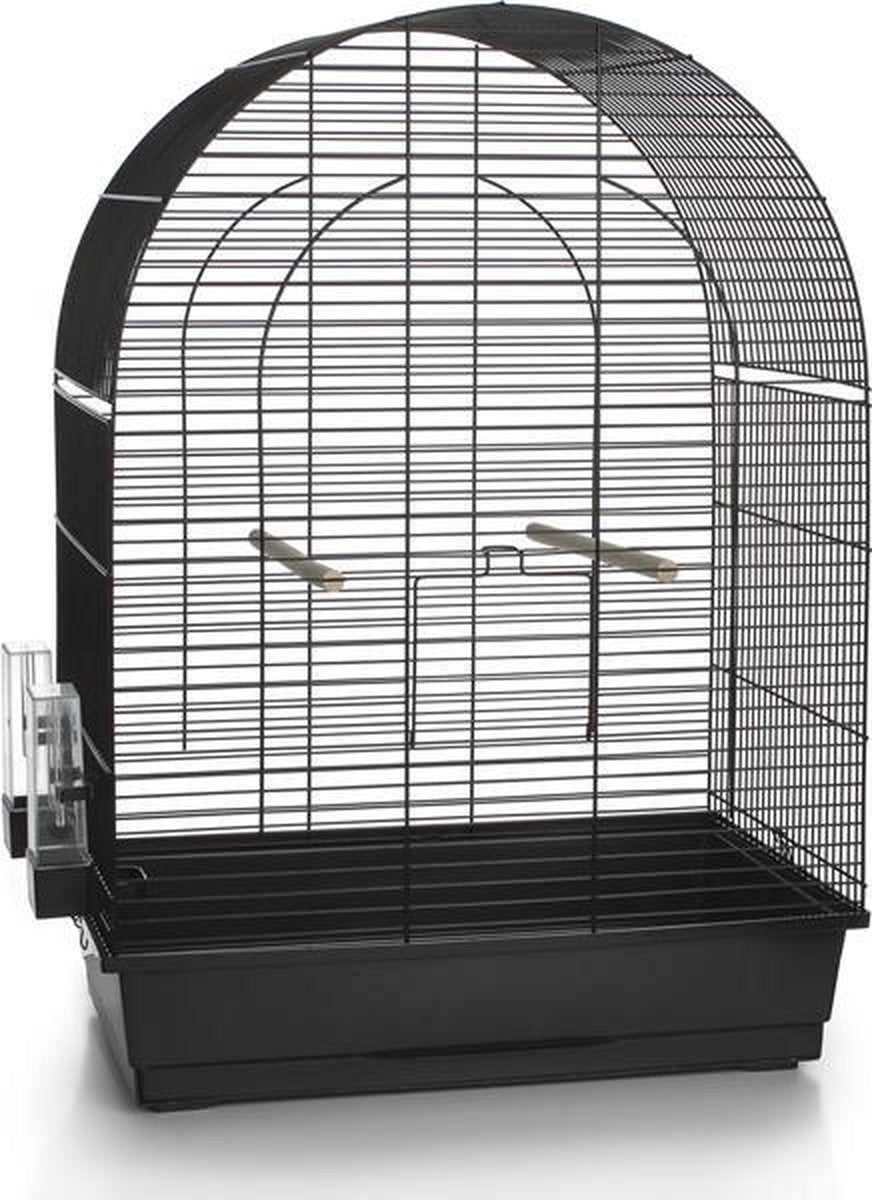 Beeztees lucie - cage à oiseaux - noir - grand - 54x34x75 cm