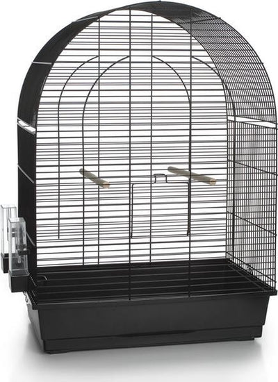 Beeztees lucie - cage à oiseaux - noir - grand - 54x34x75 cm