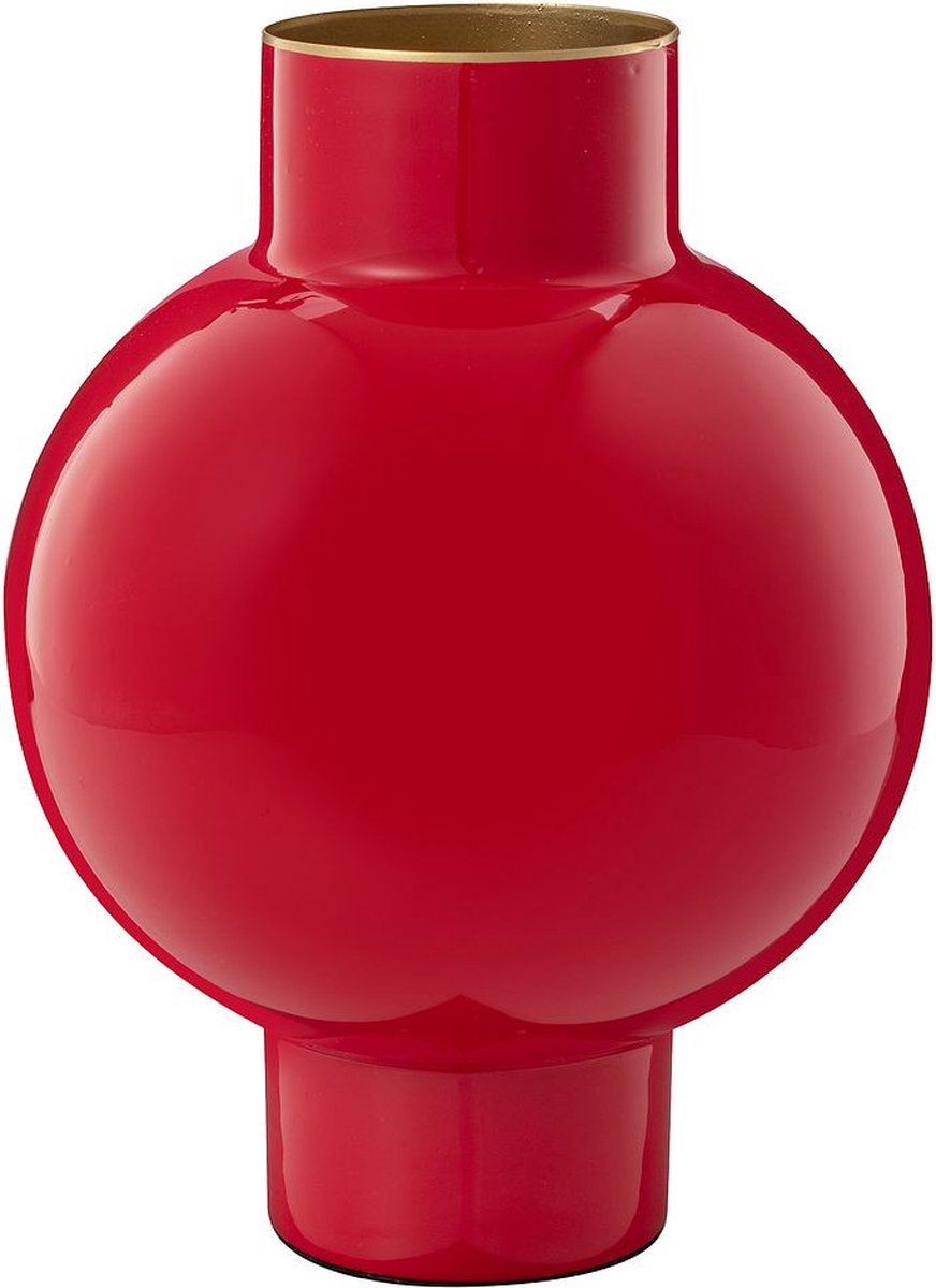 Pip studio - vase - rouge - fer - 18x24cm