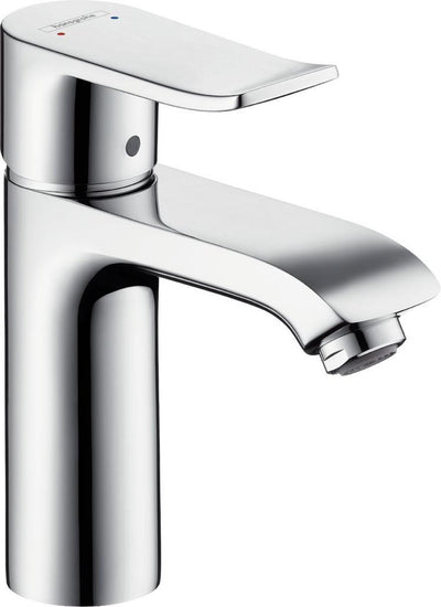 Robinet pour lavabo Hansgrohe metris - bec moyen - sans garniture de vidage - chrome