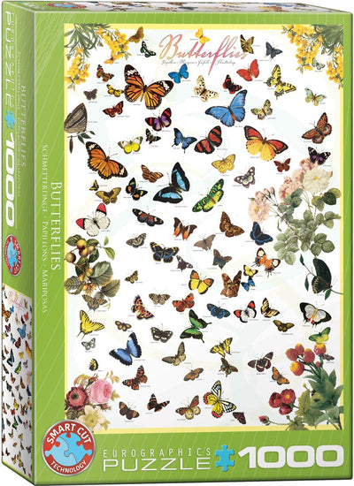 Eurographics - papillons [papillons] - 1000 pièces 48×68cm (l×h) - puzzle