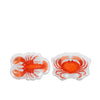 Assiette Decoris verre animal marin 17,5x26,5x2,5cm