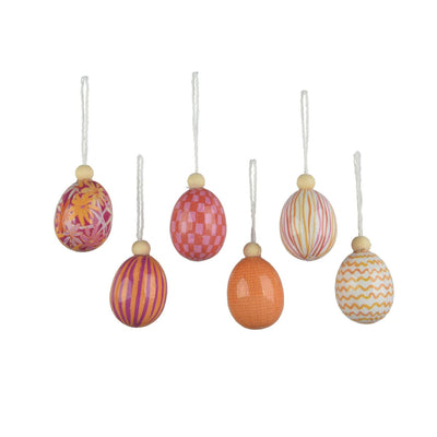 Decoris décoration suspendue oeuf mousse ø4xh6cm