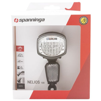 Phare Spanninga nelios 100 xe 100(+100)lux vélo électrique 6-36v