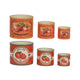 Pot de fleur Decoris tomate lot de 3 ø13,6xh11,8cm