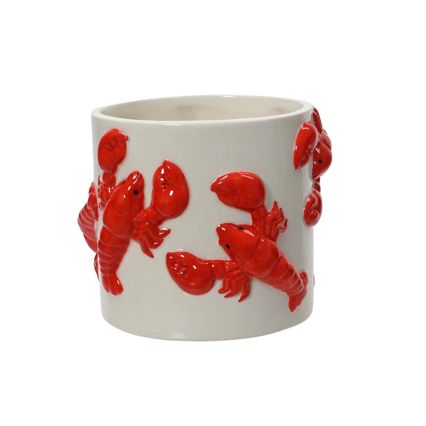 Pot de fleur Decoris homard dolomite ø13xh14,5cm