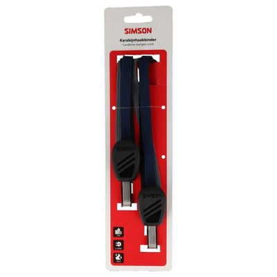 Sangle mousqueton Simson 71cm noir bleu anthracite