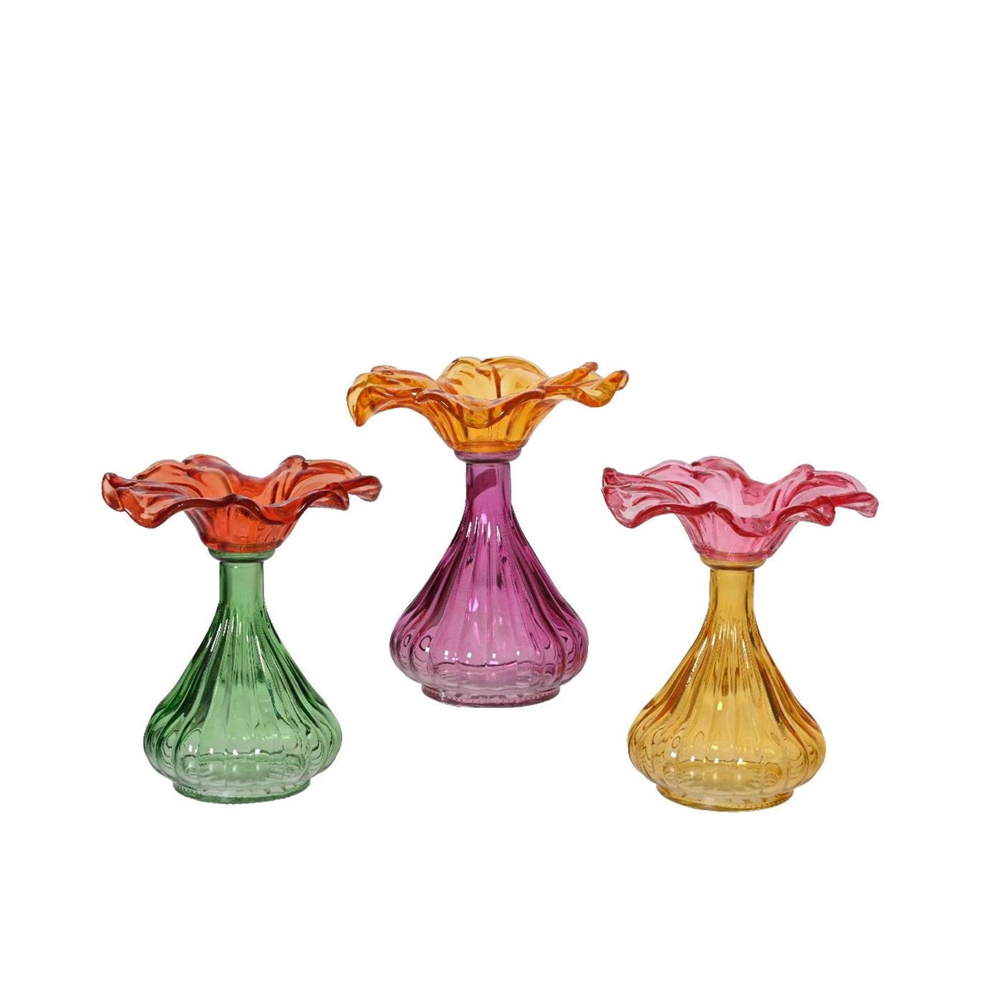 Vase à fleurs Decoris verre ø16,5xh19cm