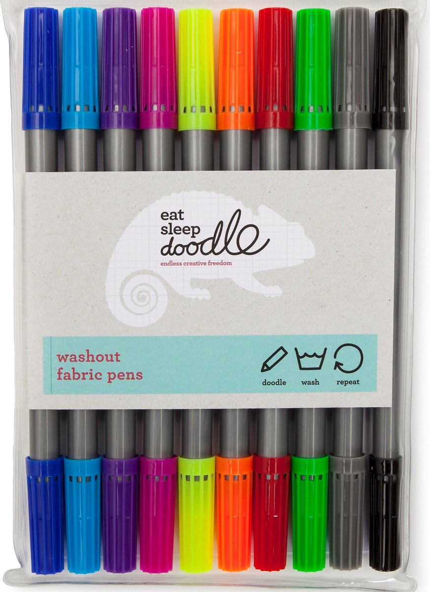 Marqueurs de couleur lavables Eatsleepdoodle – lot de 10