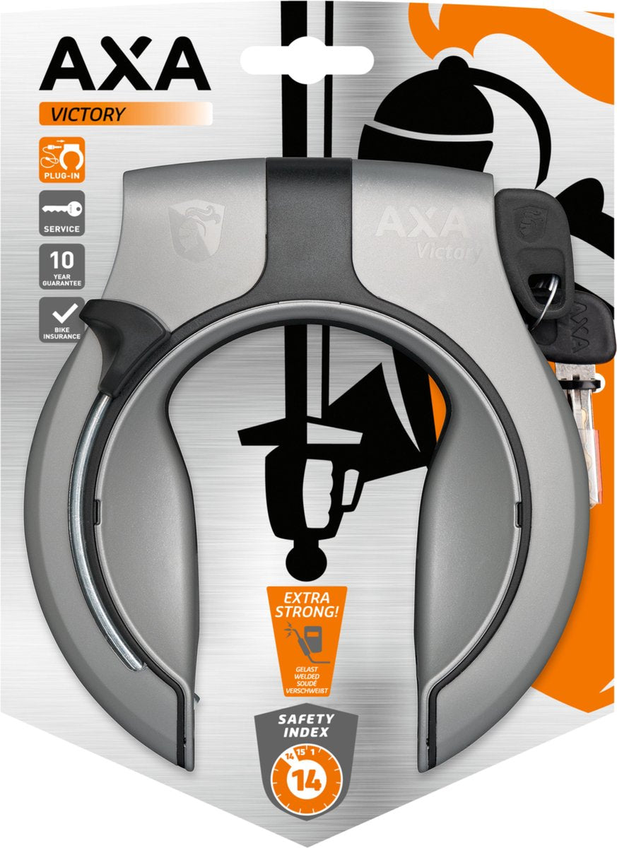 AXA Victory Ring Lock - ART2, gris, 10mm - sécurité maximale