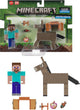 Figurines Minecraft Steve et Donkey, 6 ans, multicolores, en plastique