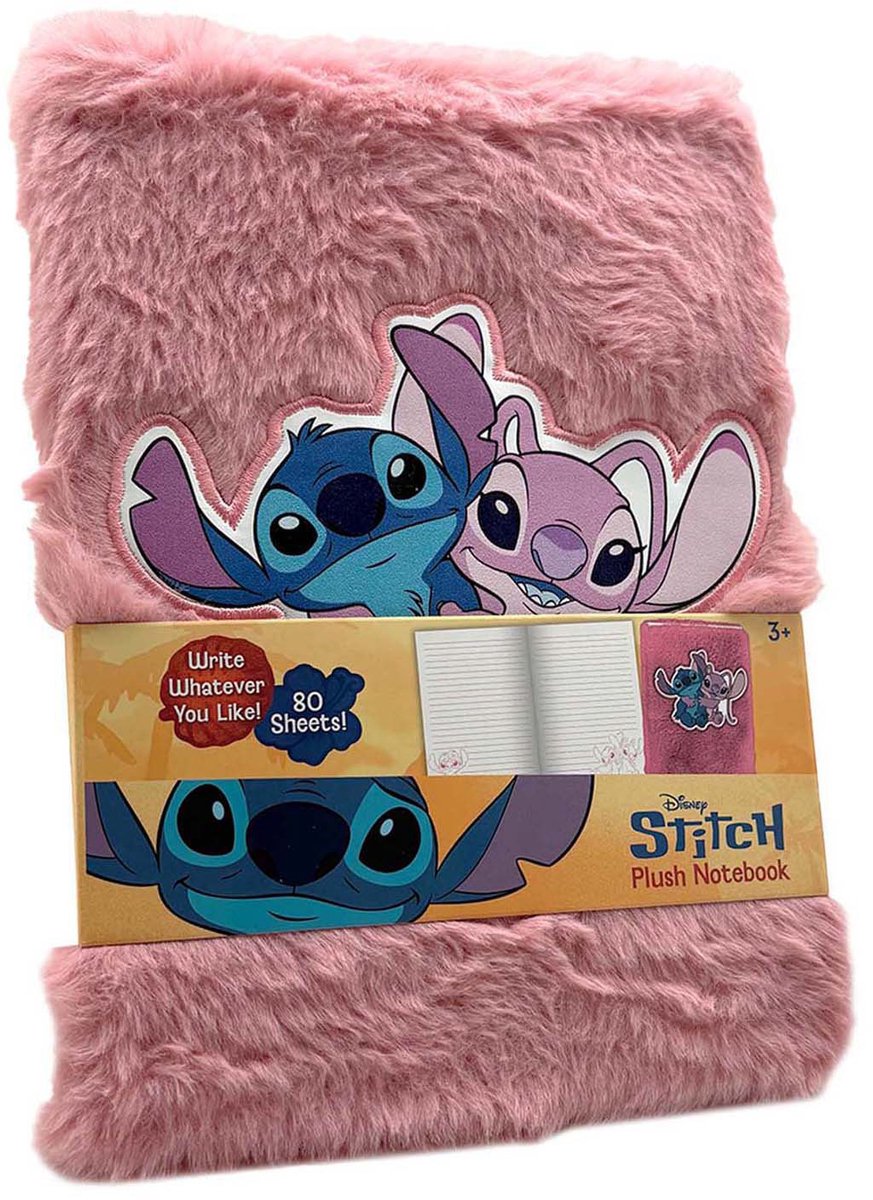 Carnet en peluche Stitch