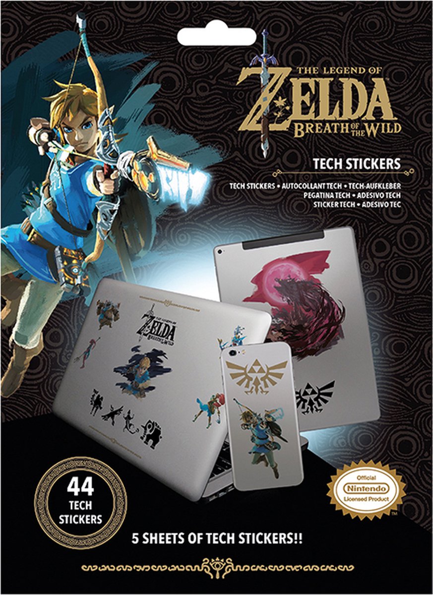 Pyramid international la légende de Zelda Breath of the Wild - pack d'autocollants techniques