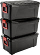 Boîte de rangement Iris store-it-all - 75l - plastique - noir - lot de 3
