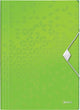 Chemise élasto plastique Leitz wow pour documents A4 - Chemise à 3 rabats pour 150 feuilles - vert