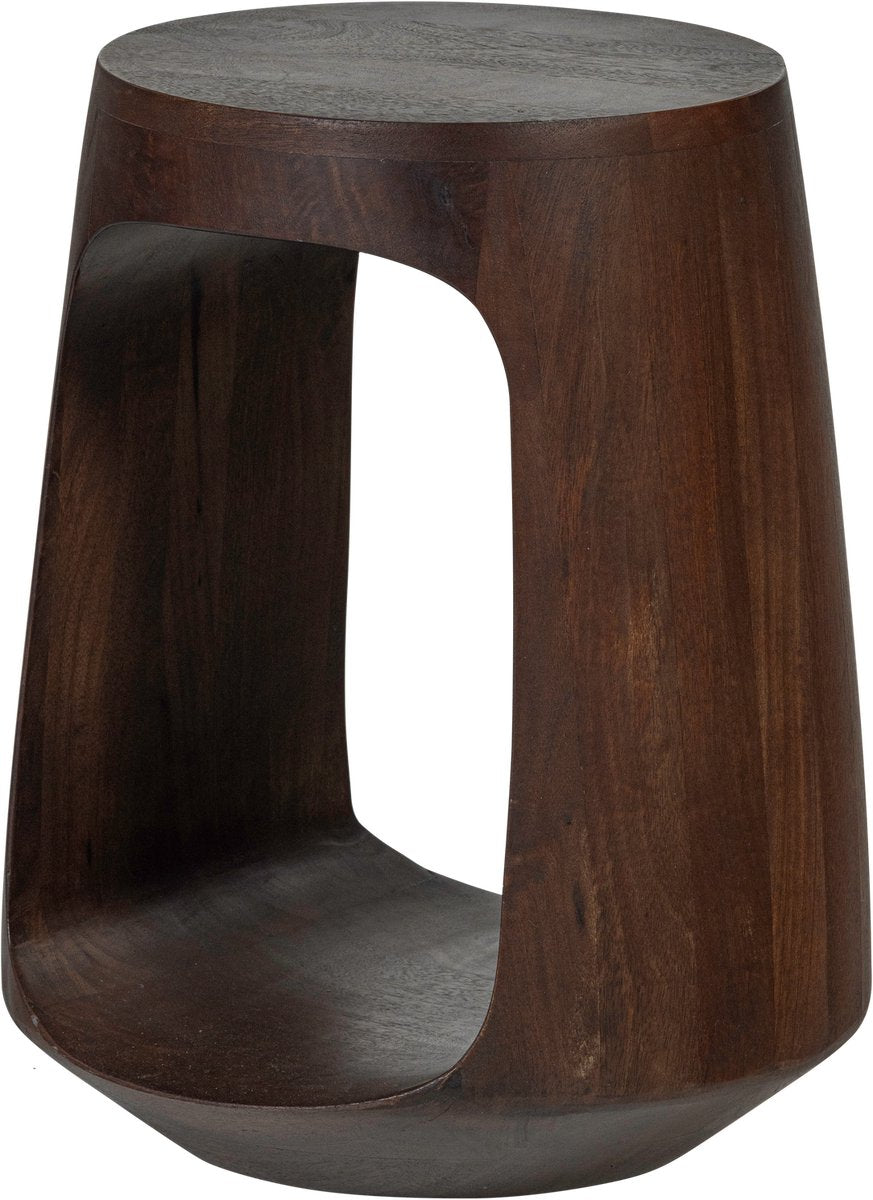 Table d'appoint Woood bayo - bois de manguier - noyer marron - 45x33x33
