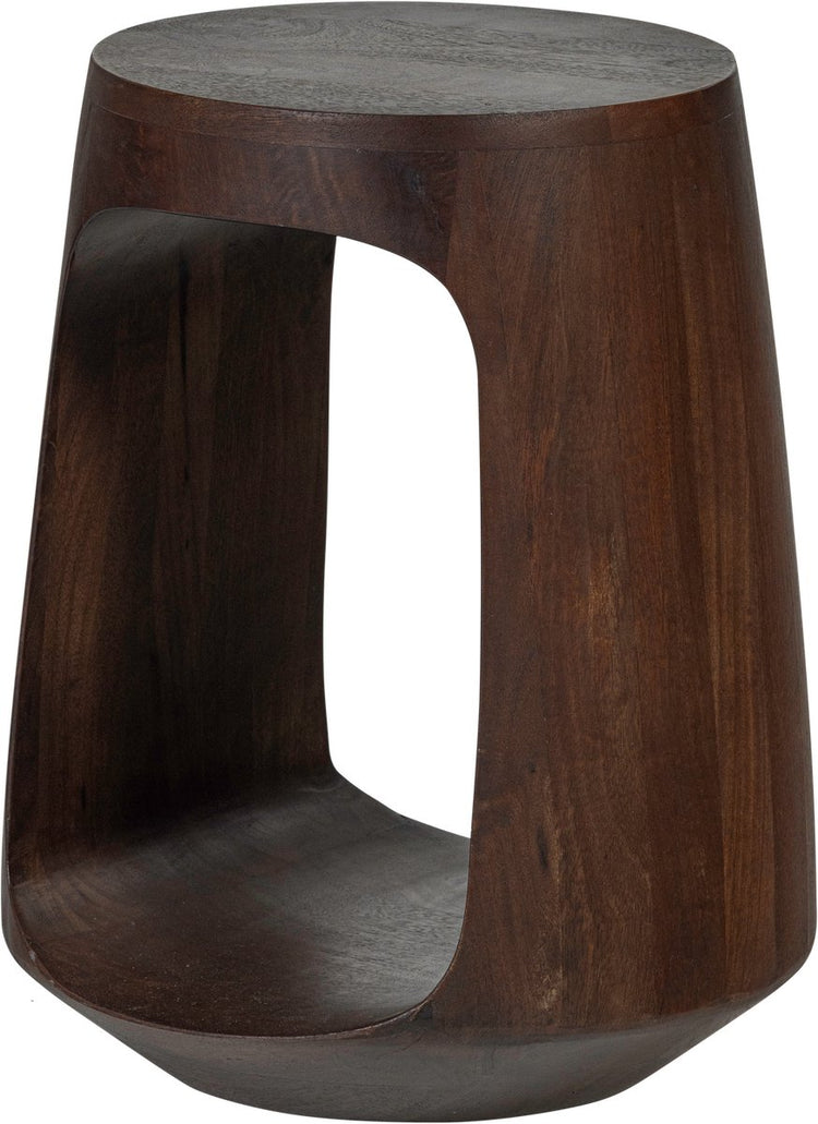 Table d'appoint Woood bayo - bois de manguier - noyer marron - 45x33x33