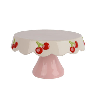 Etagere Decoris porcelaine cerise ø24xh13cm
