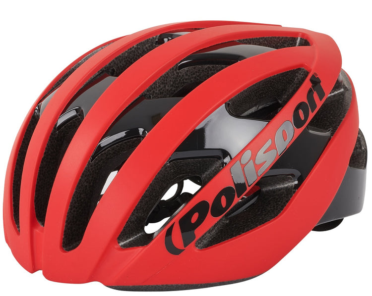 Polisport Light Pro Bicycle Casque L 58-62 cm Matt Red Black