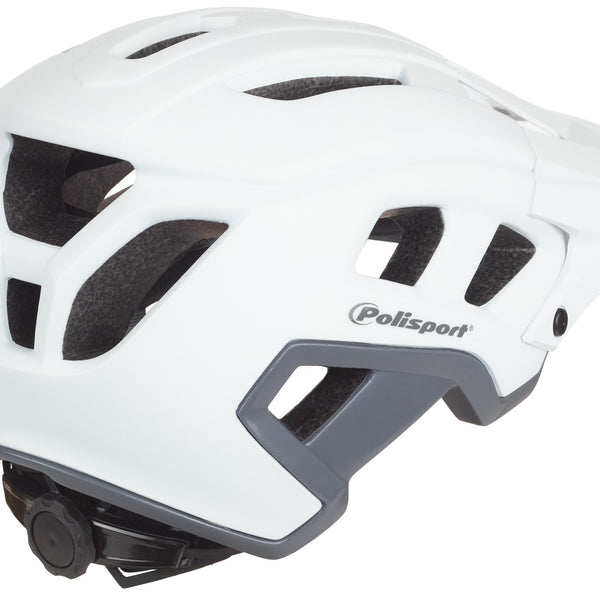 Polisport mountain pro casque de vélo m 55-58cm blanc/gris