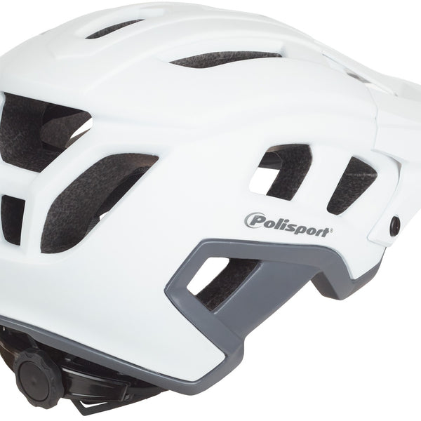 Polisport mountain pro casque de vélo l 58-61cm blanc/gris