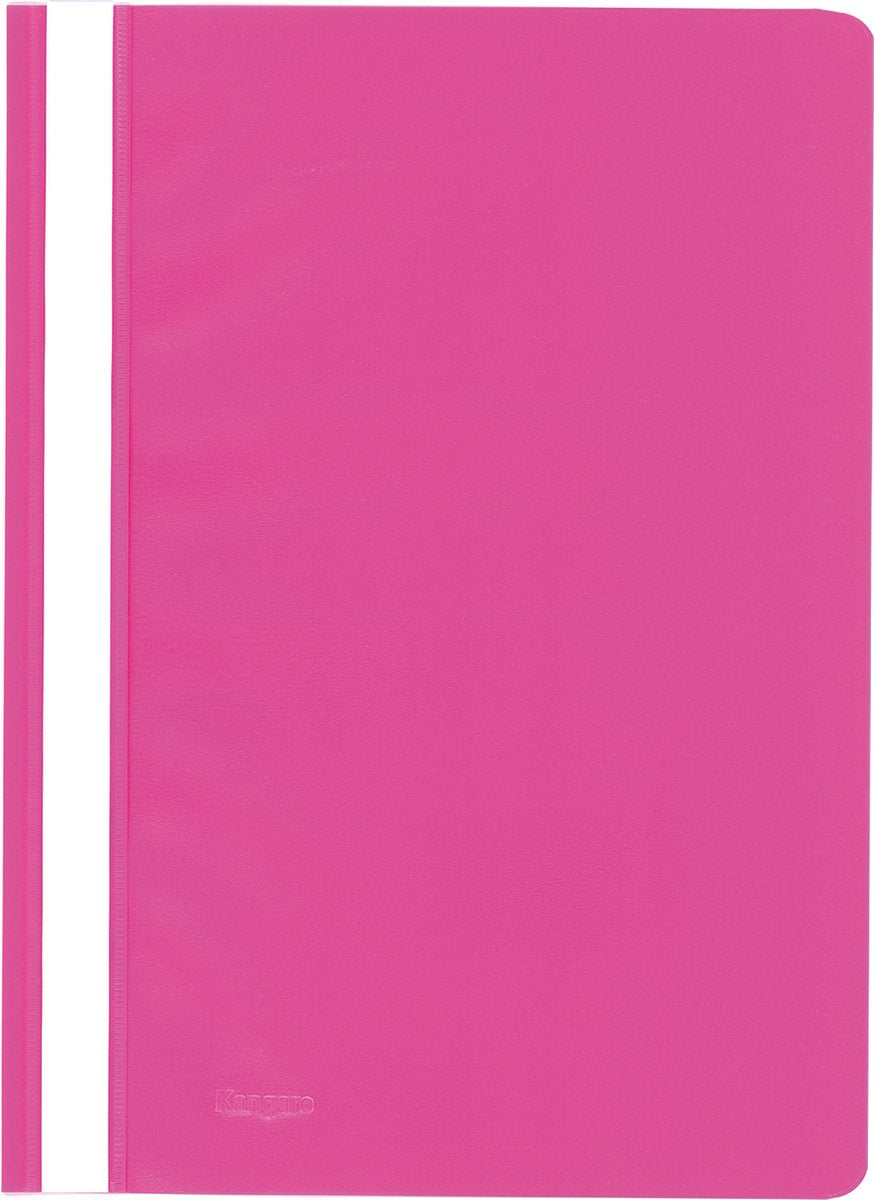 Dossier à fixation rapide Kangaro - a4 - pp - rose