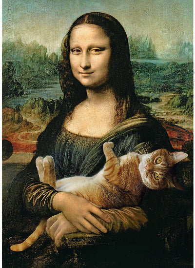 Trefl puzzle Mona Lisa avec chat - 500 pièces