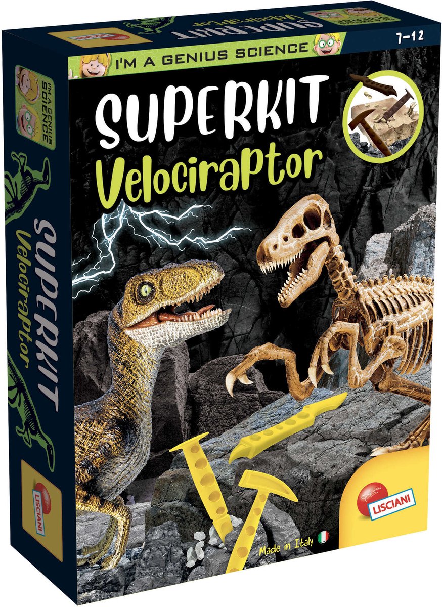 Lisciani, je suis un vélociraptor superkit génial