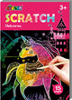 Avenir carnet d'art à gratter mini a6 - licornes - 15 pages - 3 ans