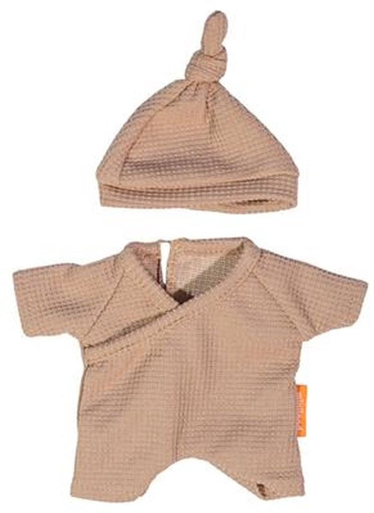 Pyjama de poupée Miniland avec chapeau - vêtements de poupée 21cm multicolore.