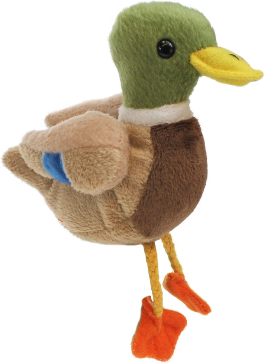 Marionnette à doigt The Puppet Company - Peluche canard sauvage.
