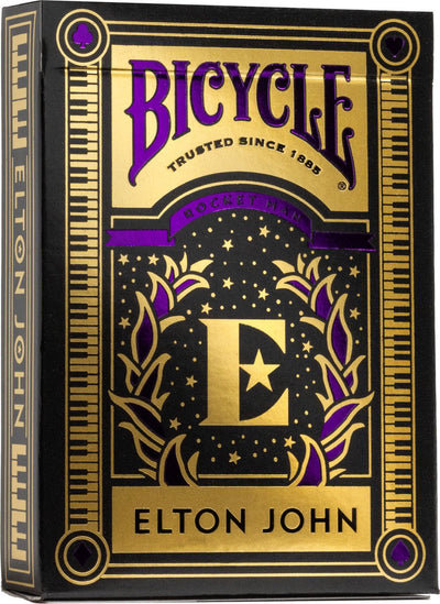 Bicycle Elton John - cartes à jouer premium - poker - rocket man - marchandise musicale - licence officielle - objet de collection
