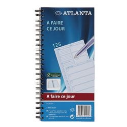 Carnet mémo à faire ce jour djois a5707-214 14 x 29,7 cm français 125 feuilles