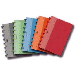 Cahier adoc papier carton 80g m2 16,5x21cm système de reliure ligné 144 pages 72 feuilles