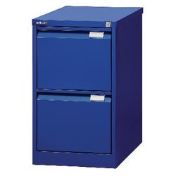 Commode à dossiers suspendus bisley 47x62,2x71cm poids 35kg bleu foncé 2 tiroirs