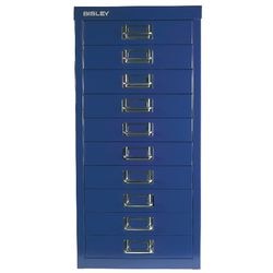 Armoire multi-tiroirs série 39 bisley acier 27,9x40,8x94cm 51cm bleu foncé 15 tiroirs