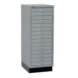 Armoire multi-tiroirs série 39 27,9x40,8x94cm 51cm gris argenté