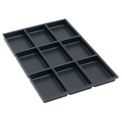 Boîte insert 9 bisley plastique 2,2cm 9 compartiments