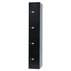 Casier 4 compartiments bisley clk184 30,5x45,7x180,2cm noir