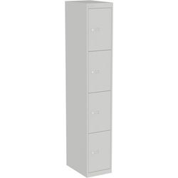 Casier 4 compartiments bisley clk184 30,5x45,7x180,2cm gris clair