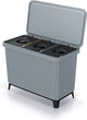 Prosperplast keden systema - poubelle poubelle avec bacs séparateurs 3x10l - gris