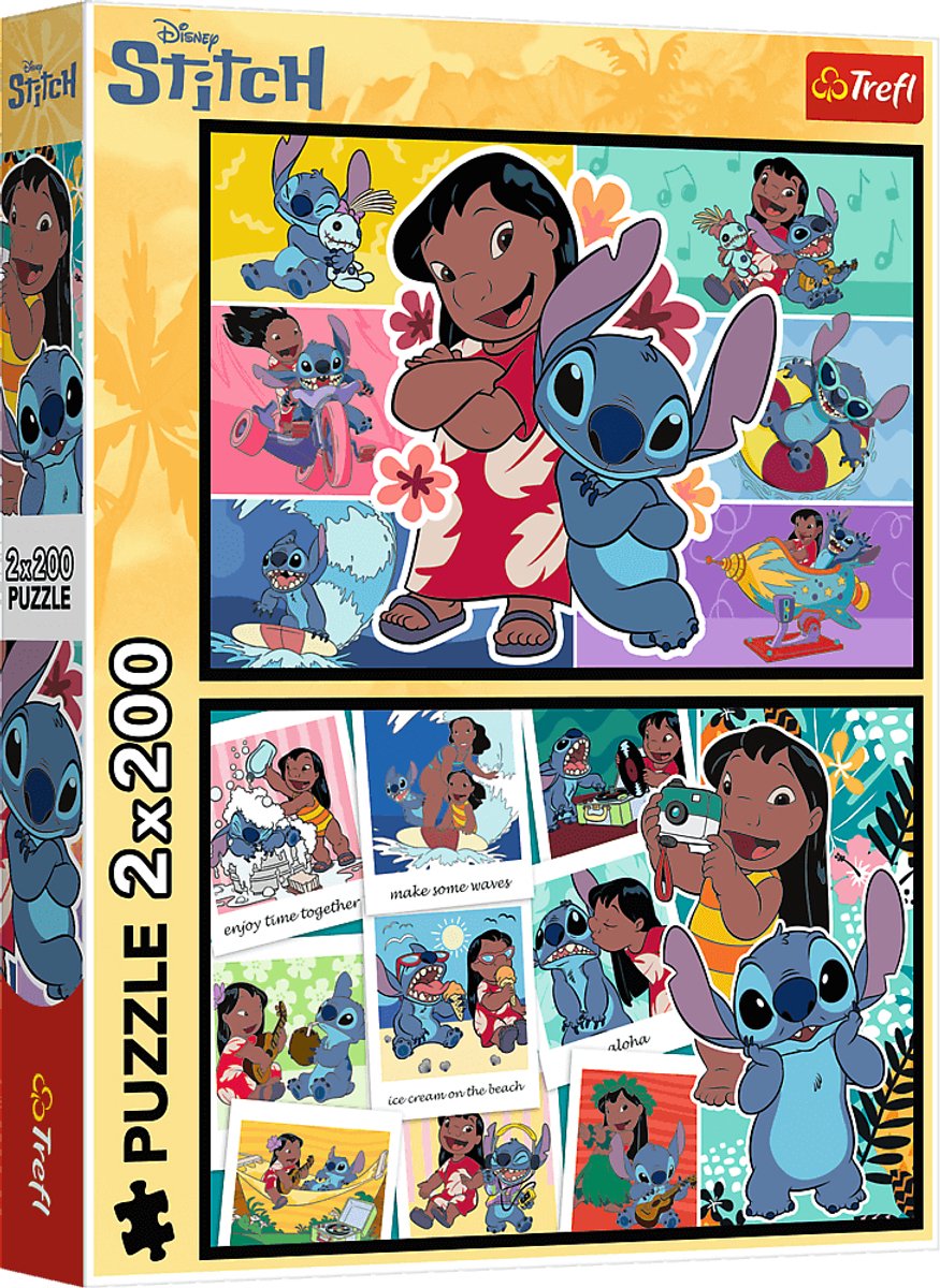 Puzzle Trefl Disney Lilo Stitch - 200 pièces - Puzzle enfant.